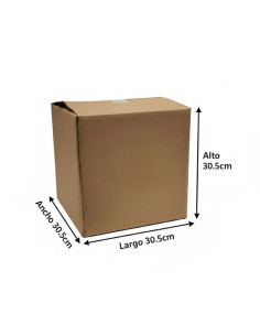 25 Cajas de Cartón Corrugado 30.5x30.5x30.5cm 2
