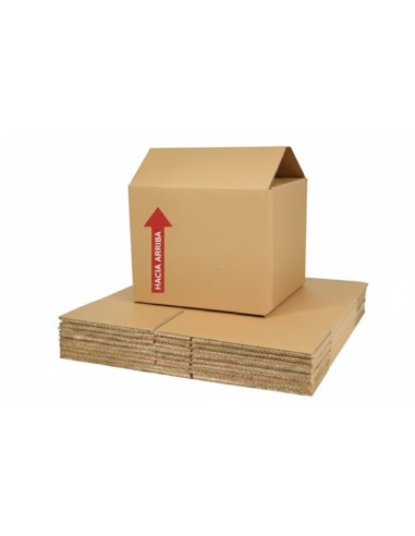 25 Cajas de Cartón Corrugado 41x37x23cm – Formato Bajo/Plano