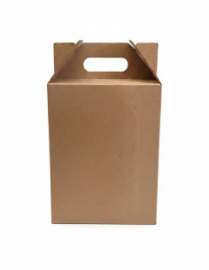 15 Cajas de Cartón Corrugado Plegadiza con Asa 24x15x32 2