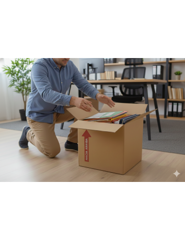 25 Cajas de Cartón Corrugado 46x33x39cm – Formato Multiusos
