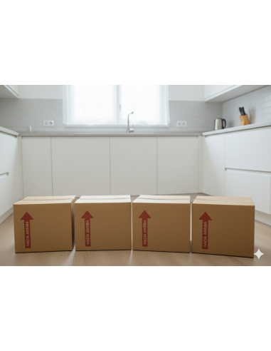 25 Cajas de Cartón Corrugado 41x37x23cm – Formato Bajo/Plano