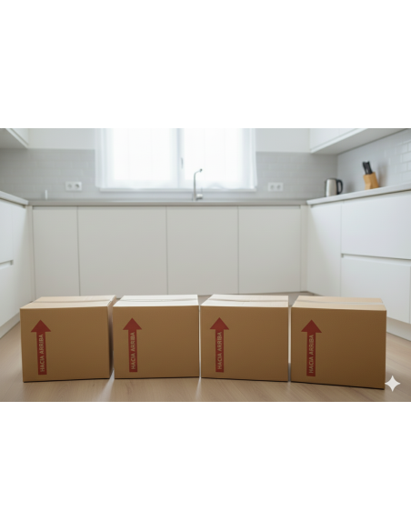 25 Cajas de Cartón Corrugado 41x37x23cm – Formato Bajo/Plano