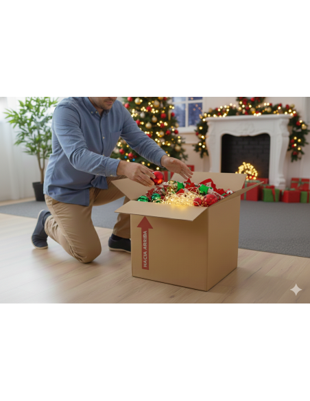 25 Cajas de Cartón Corrugado 41x37x23cm – Formato Bajo/Plano